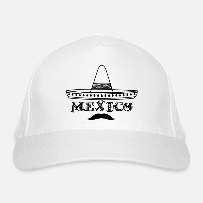 Mexico Hat and mustache Organic Baseball Cap