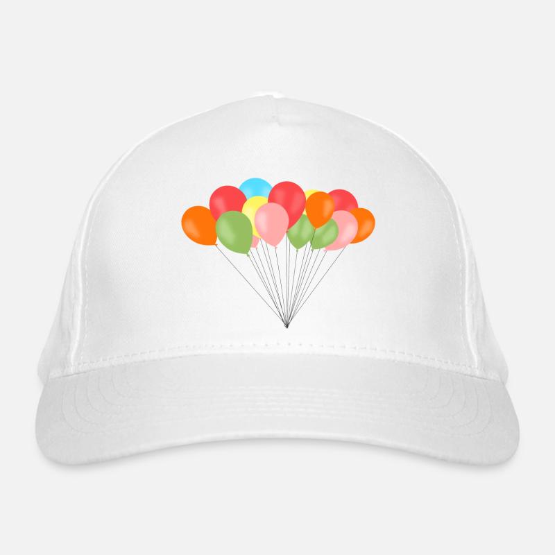 bunte ballons Bio-Baseballkappe