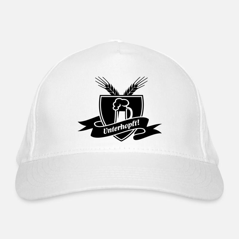Unterhopft - Bier, , Grillen Bio-Baseballkappe