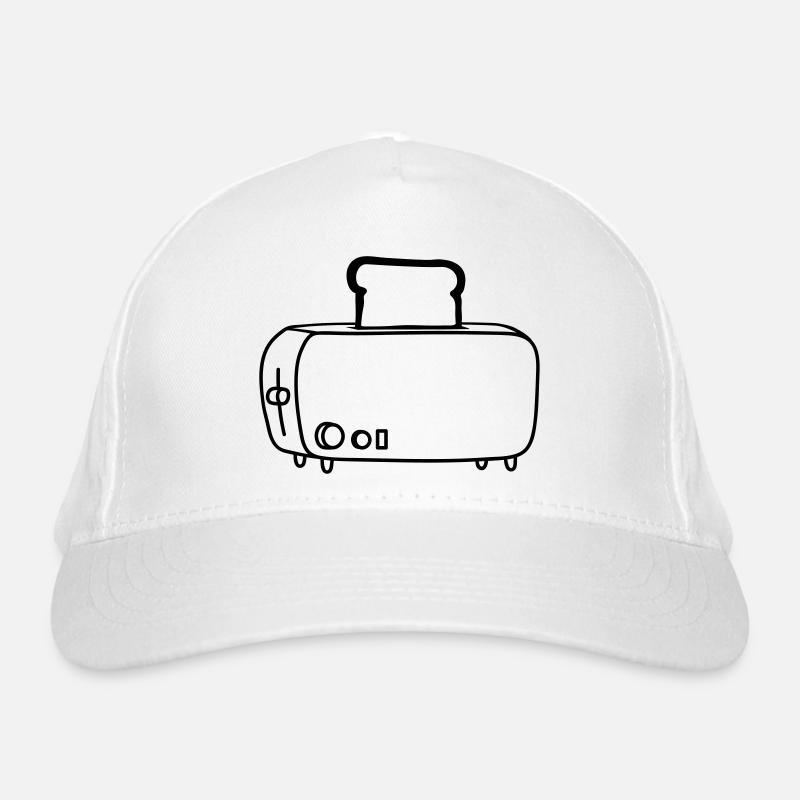 cool cartoon toaster Organic Baseball Cap