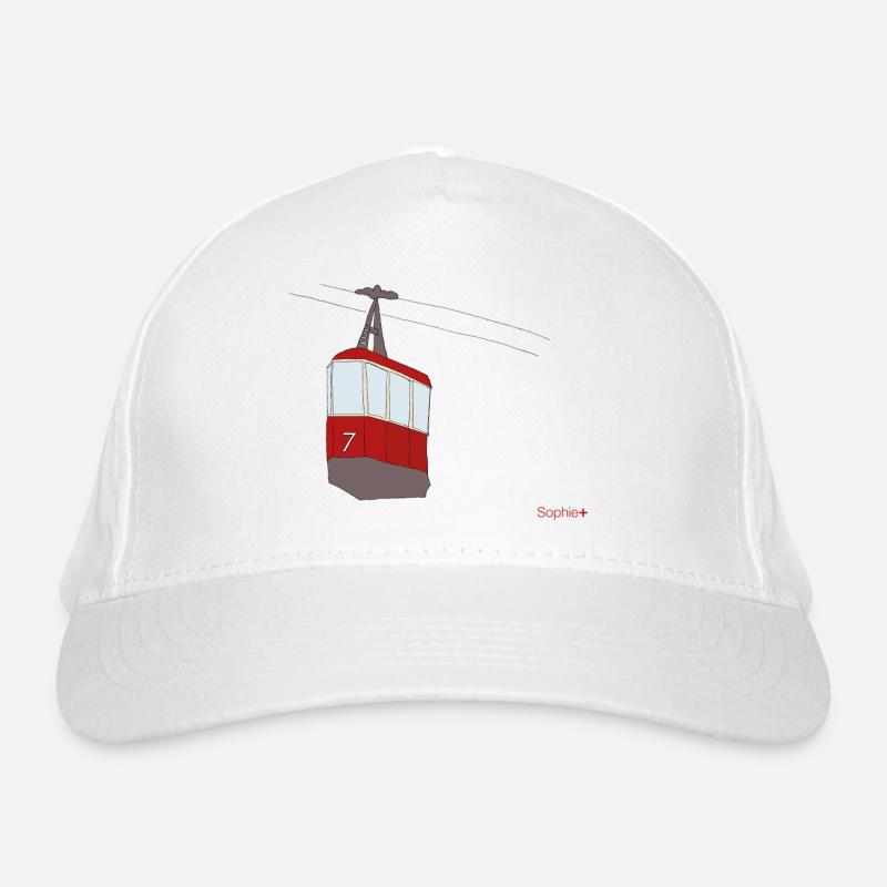 Alte Gondel blaue Fenster Logo Bio-Baseballkappe