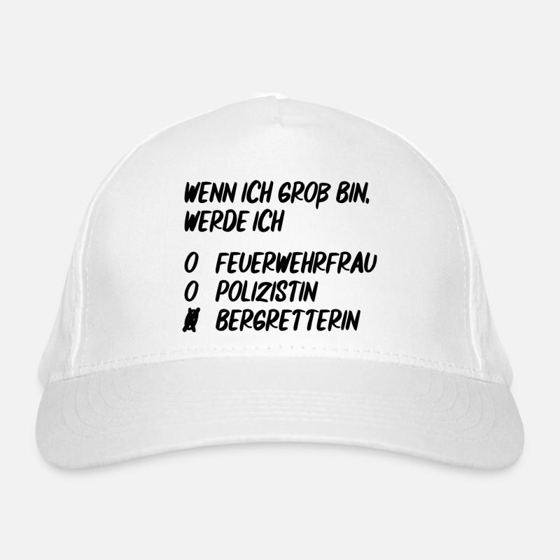Ich werde Bergretterin Bio-Baseballkappe