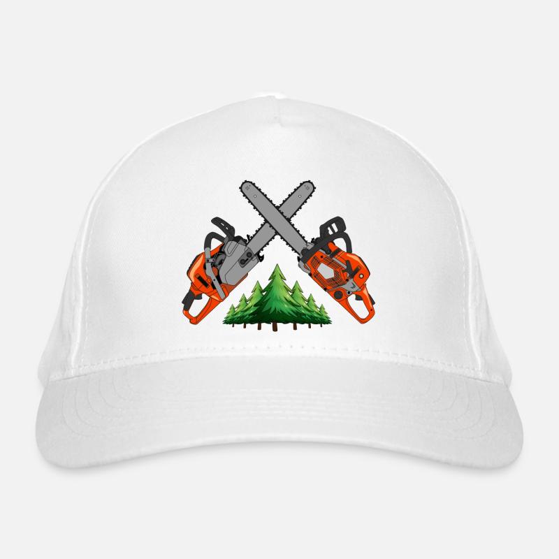 Tronçonneuse - Forêt verte Casquette classique bio