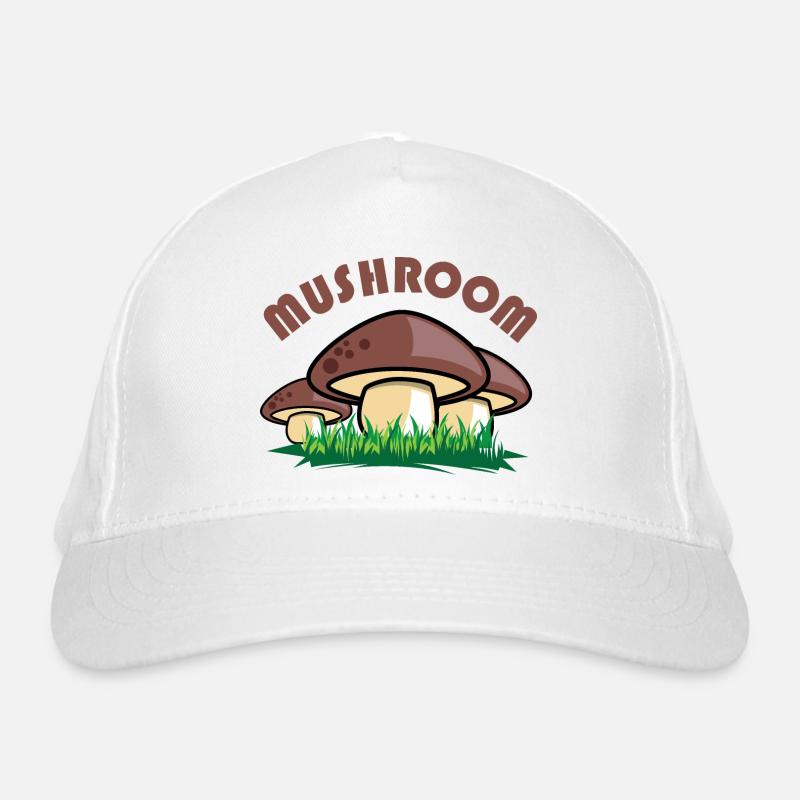 mushroom Pilze Pilz Comic Symbol Wiese Wald Grafik Bio-Baseballkappe