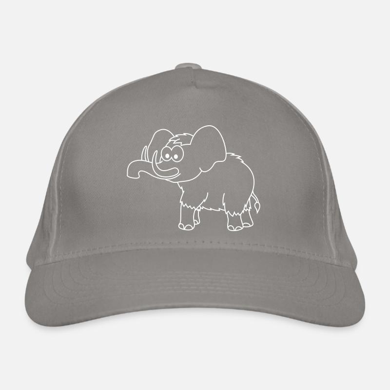 Mammoth Comic Animal Organic Baseball Cap