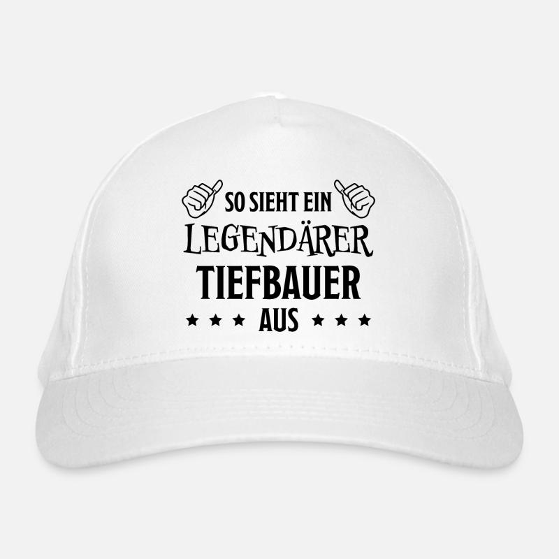 Tiefbauer Beruf Lustiger Spruch Tiefbauer Geschenk Bio-Baseballkappe