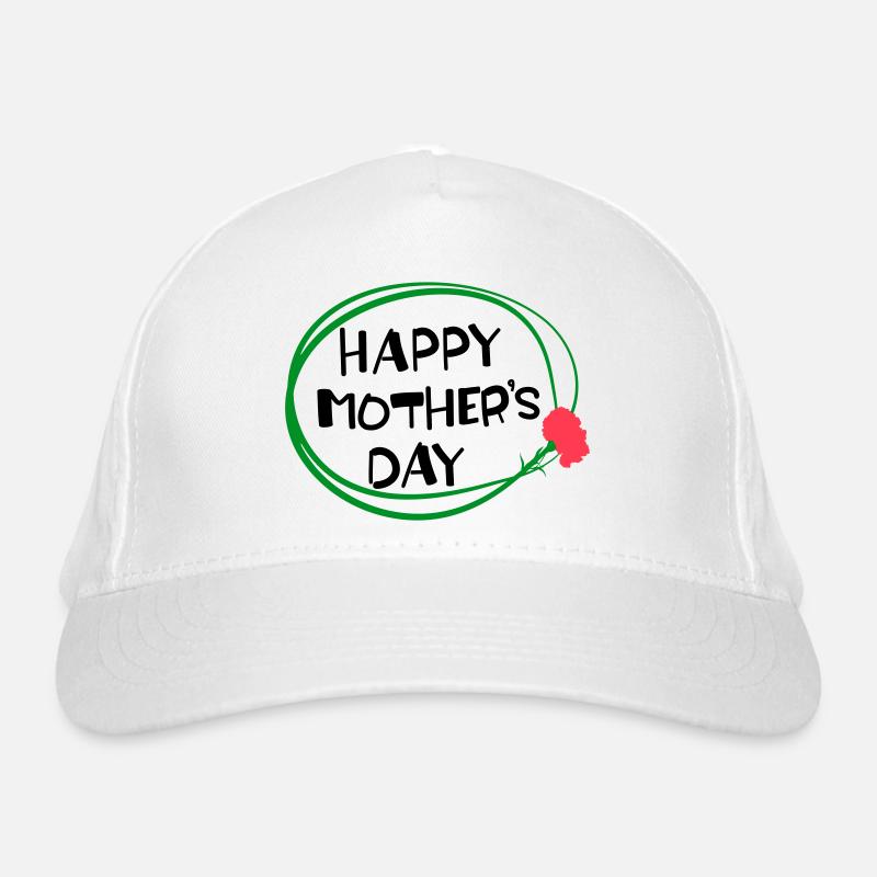 Alles Gute zum Muttertag Schriftzug 3 Bio-Baseballkappe