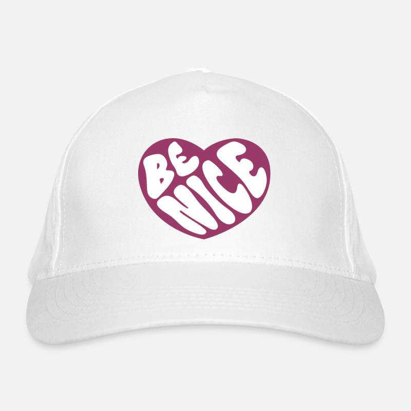 Be Nice Heart Design Casquette classique bio