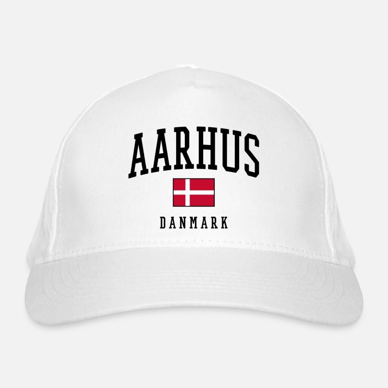 AARHUS DANMARK – Dänemark Flagge Design Bio-Baseballkappe