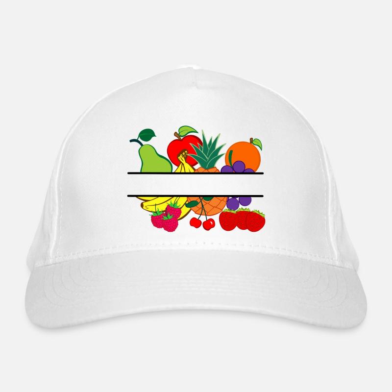 Obstlogo-Shop oder Obstbauer Bio-Baseballkappe