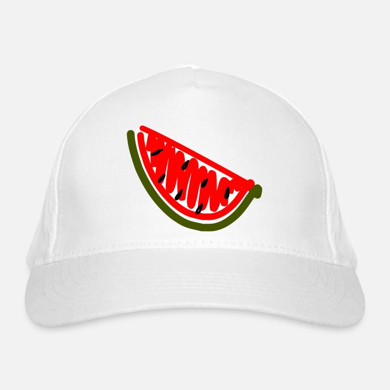 Wassermelone Bio-Baseballkappe