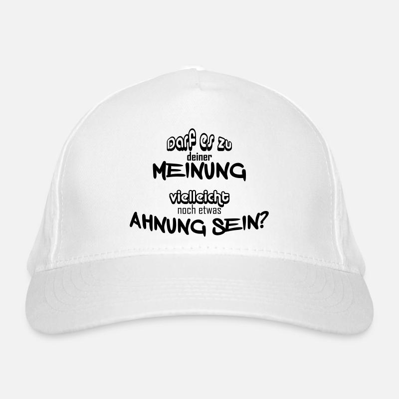 Meinung vs Ahnung Bio-Baseballkappe