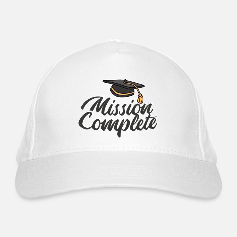 Mission terminée Remise des diplômes Casquette classique bio