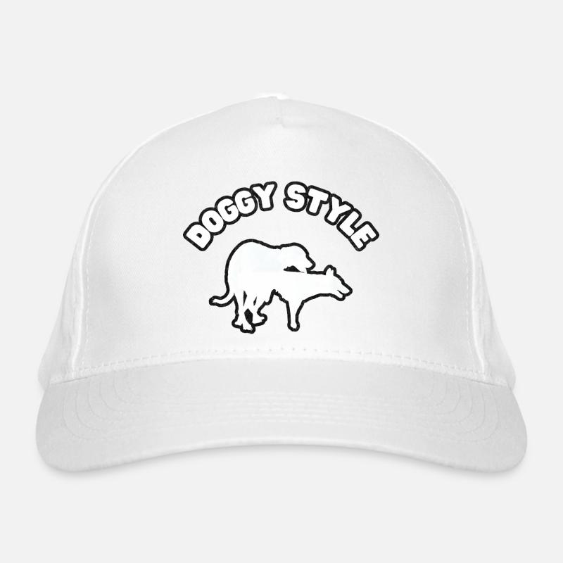 Doggy Style White Grunge Bio-Baseballkappe