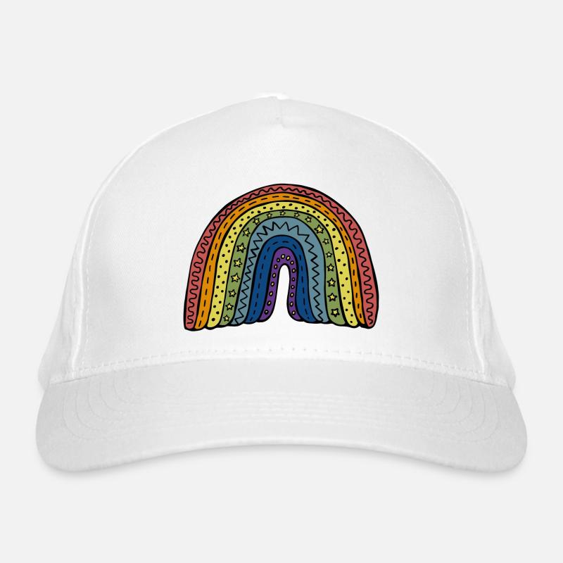Big Rainbow Organic Baseball Cap