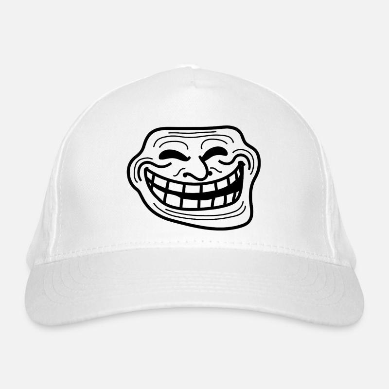 Bold Grin Linework Illustration Organic Baseball Cap
