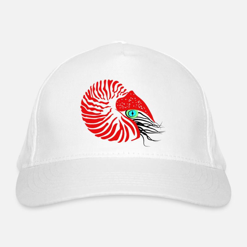 Bateau perlier, ammonite, céphalopode, nautile Casquette classique bio