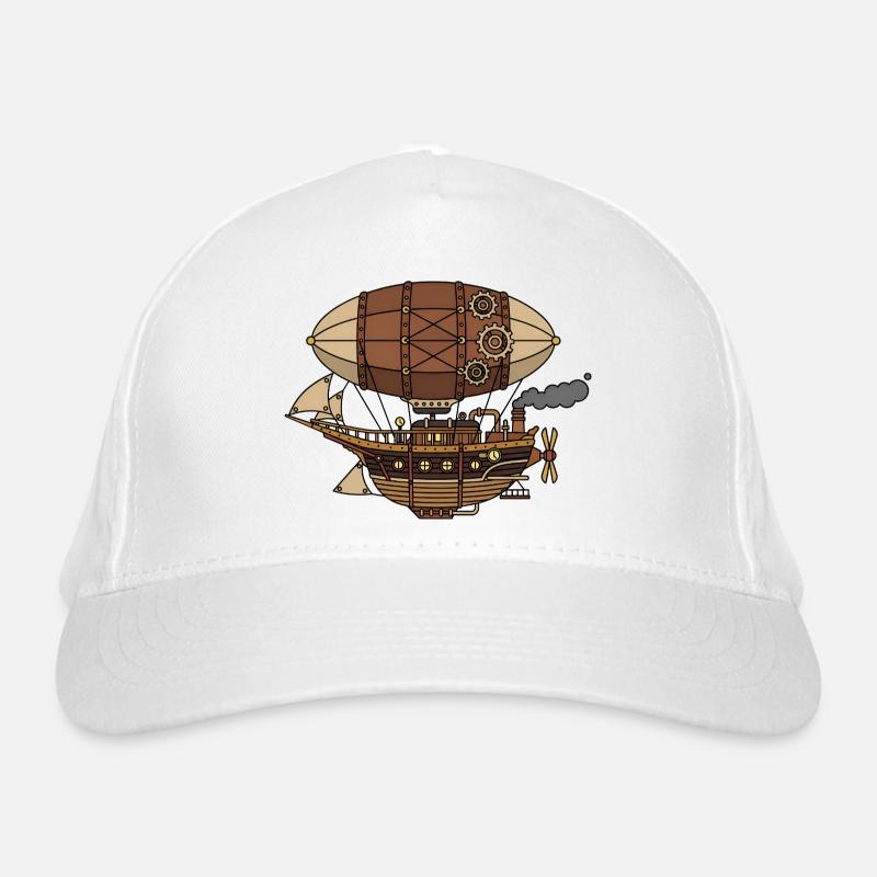 Dirigeable steampunk Casquette classique bio