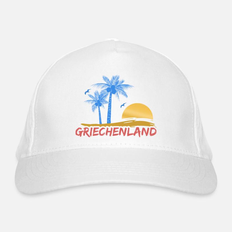 Greece Organic Baseball Cap