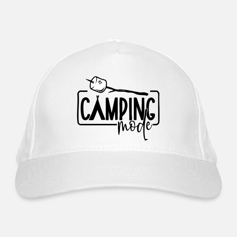 Camping Mode - Marshmallow Organic Baseball Cap