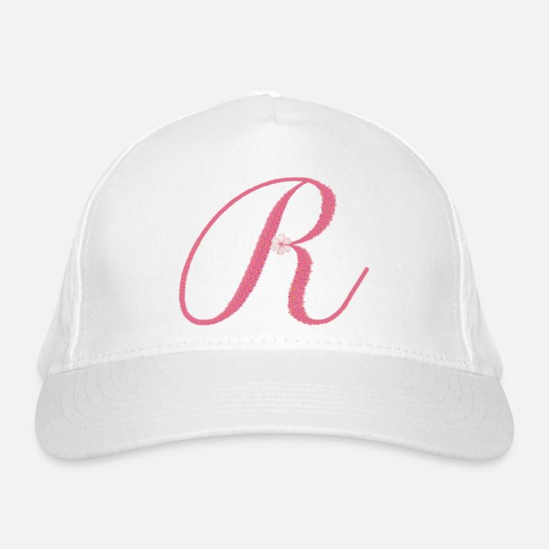 R, pour Royal, élégance délicate avec du sens Casquette classique bio