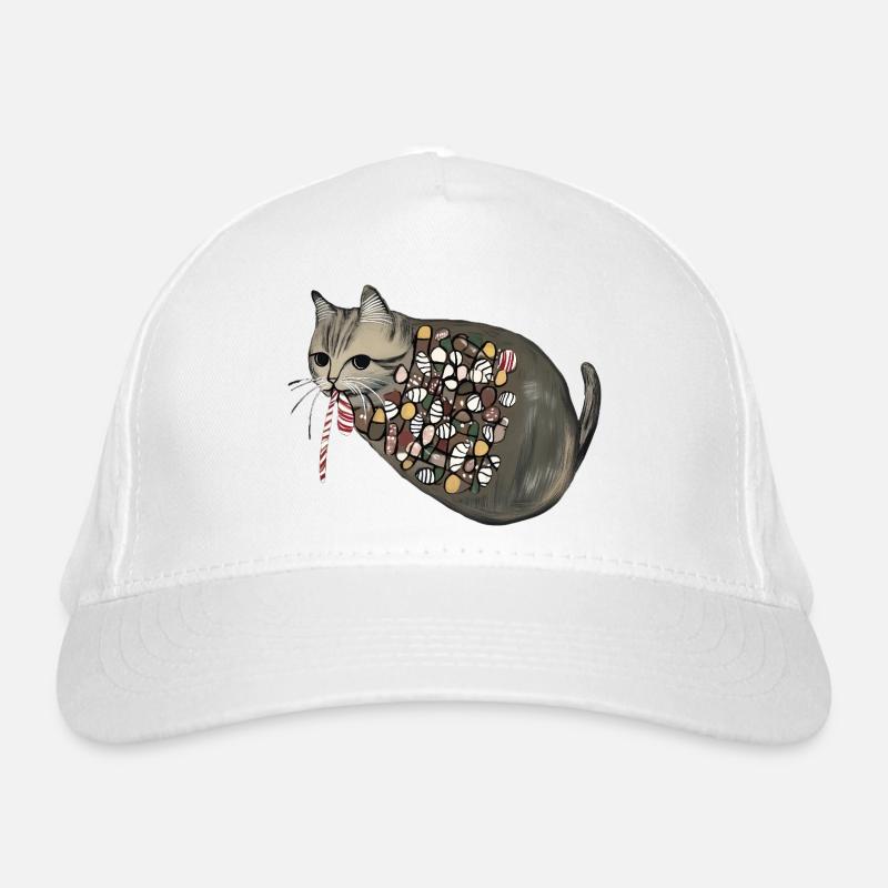 Chat en bonbon à motif Casquette classique bio