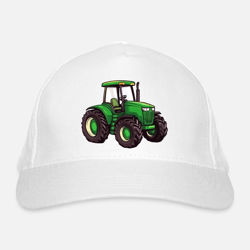 Tracteur vert Casquette classique bio