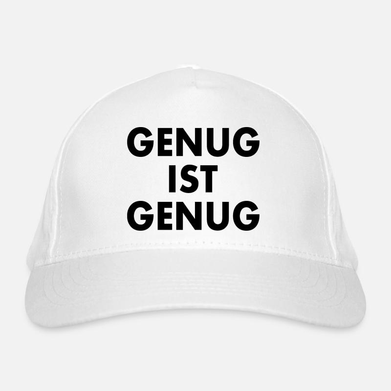 Genug ist genug Bio-Baseballkappe