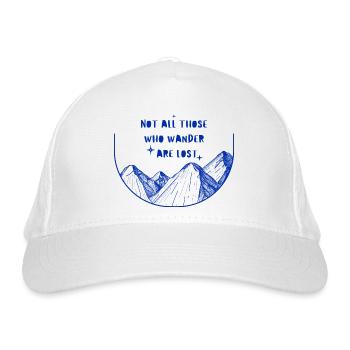 Pas tous ceux qui errent - Bleu - Casquette classique bio - blanc - Devant