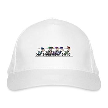 Radsport - Bio-Baseballkappe - Weiß - Vorne