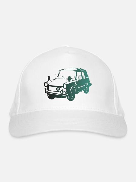 601 Kübel Stoffhund - Bio-Baseballkappe - Weiß