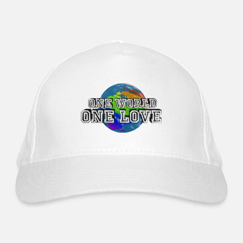 One World - One Love Bio-Baseballkappe
