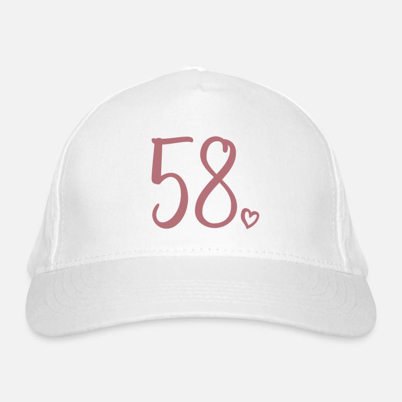 Mignon numéro 58, 58 ans, cadeau de 58e anniversaire Casquette classique bio