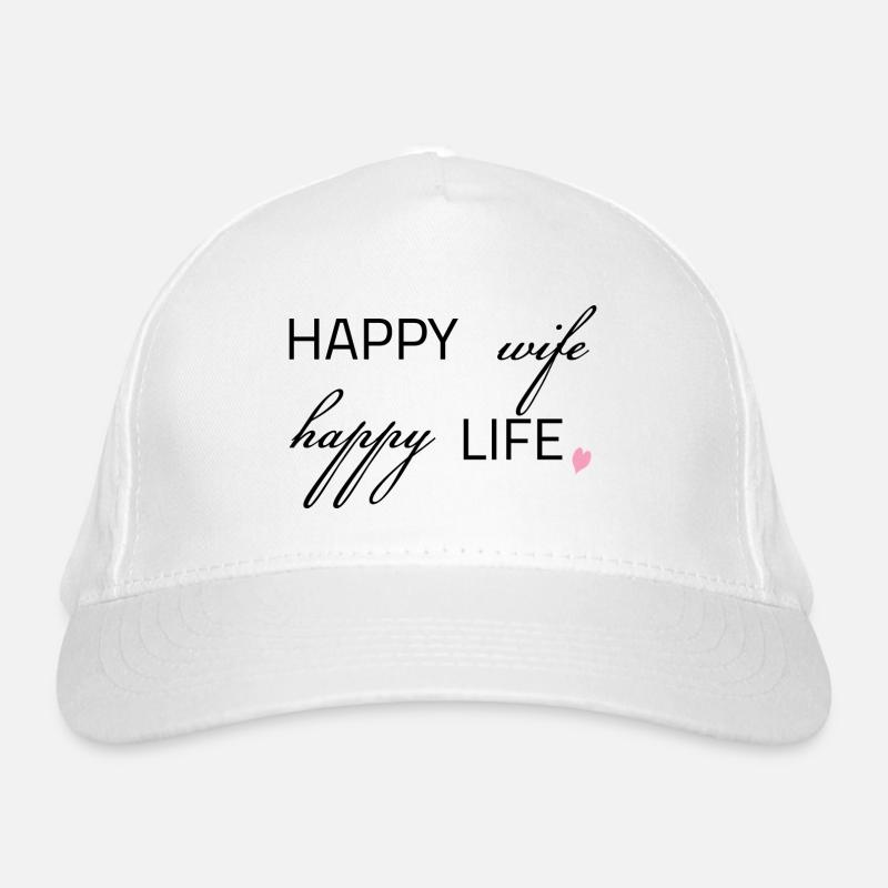 Femme heureuse, vie heureuse Casquette classique bio