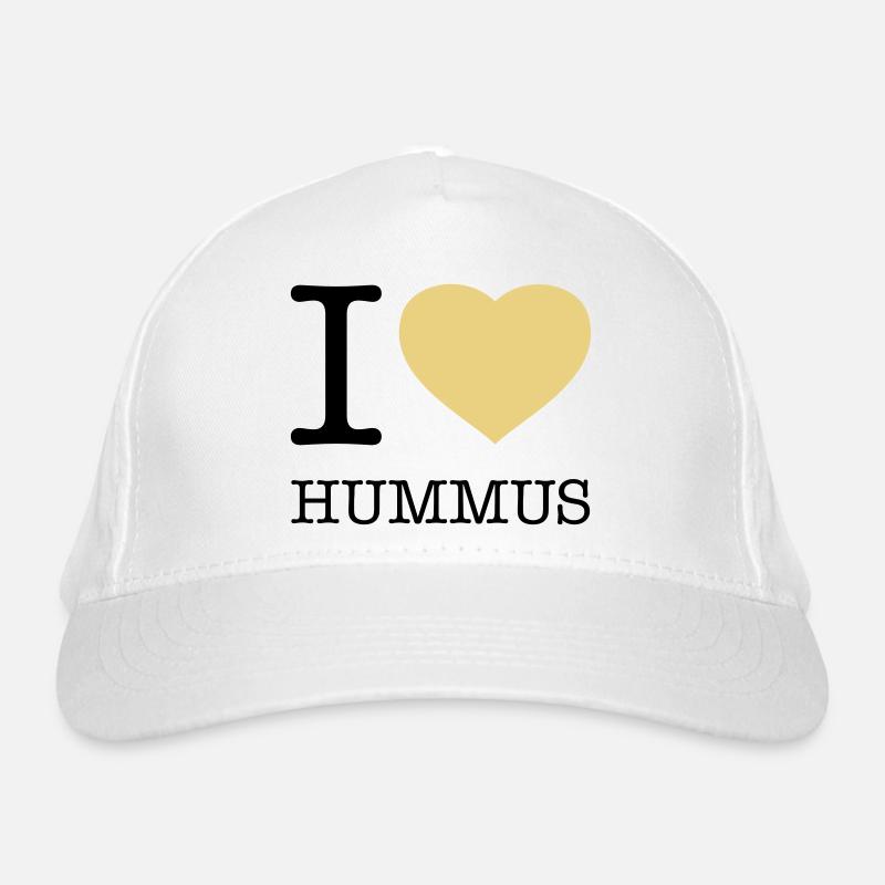 I LOVE HUMMUS Bio-Baseballkappe