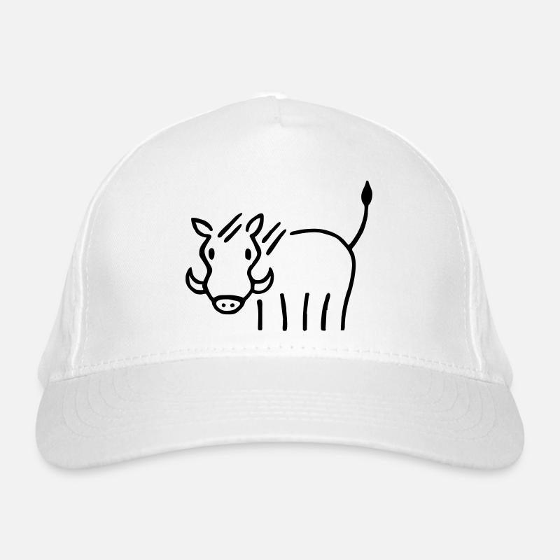 Warthog - Organic Baseball Cap - white