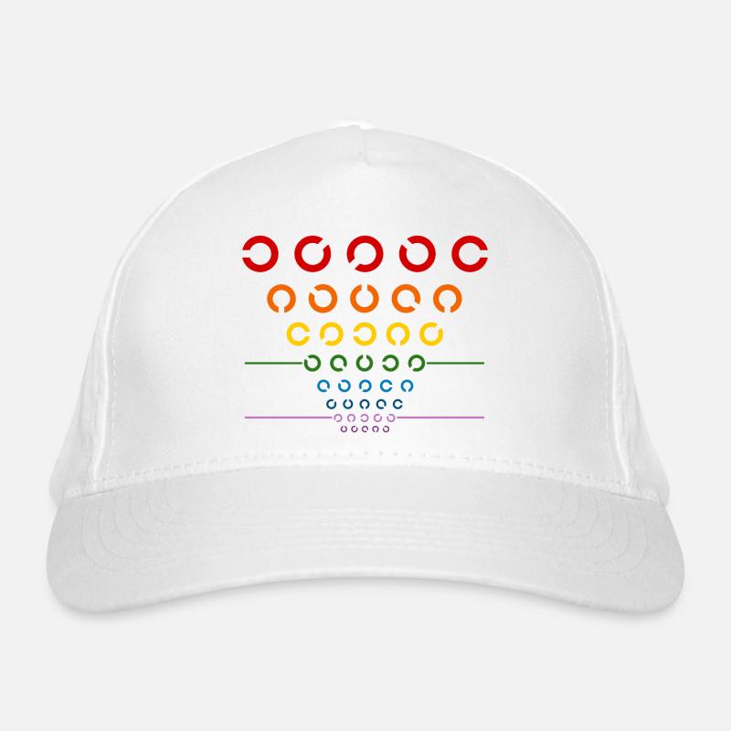 Rainbow Eye Test Organic Baseball Cap