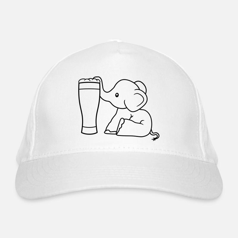 alcohol elephant beer suck drink thirst drunk Organic Baseball Cap