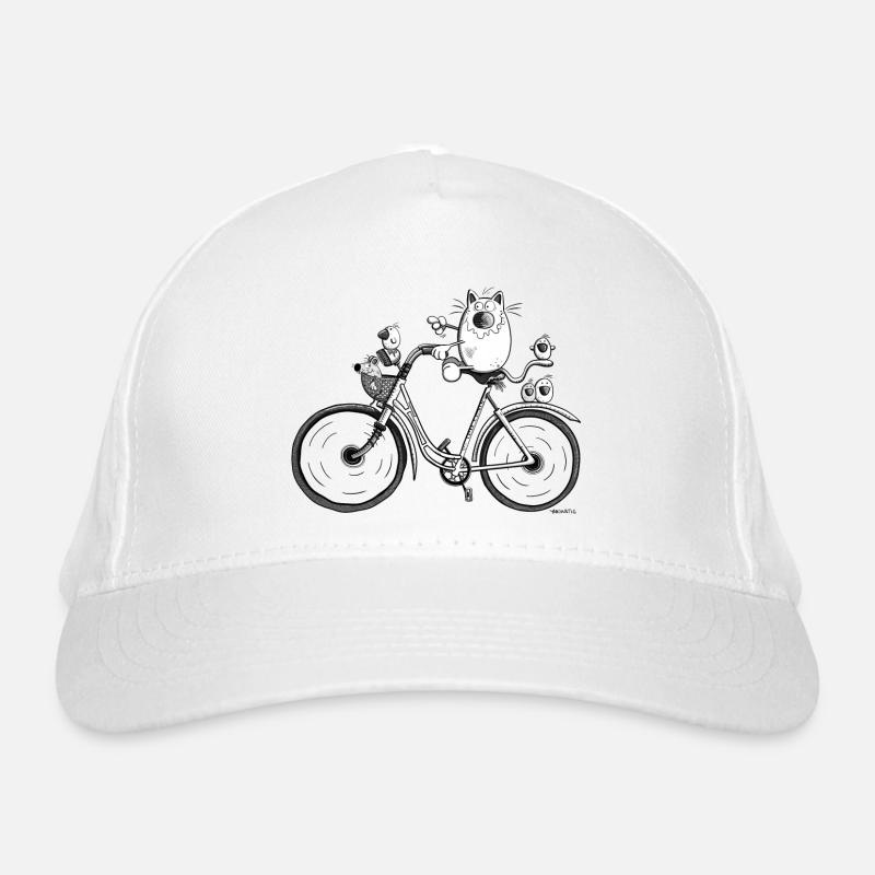 Chat et vélo Casquette classique bio