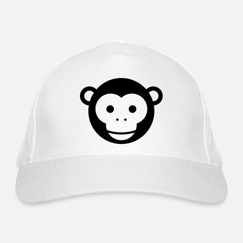 Monkey Head – Cute Monkey Face Cartoon Organic Baseball Cap