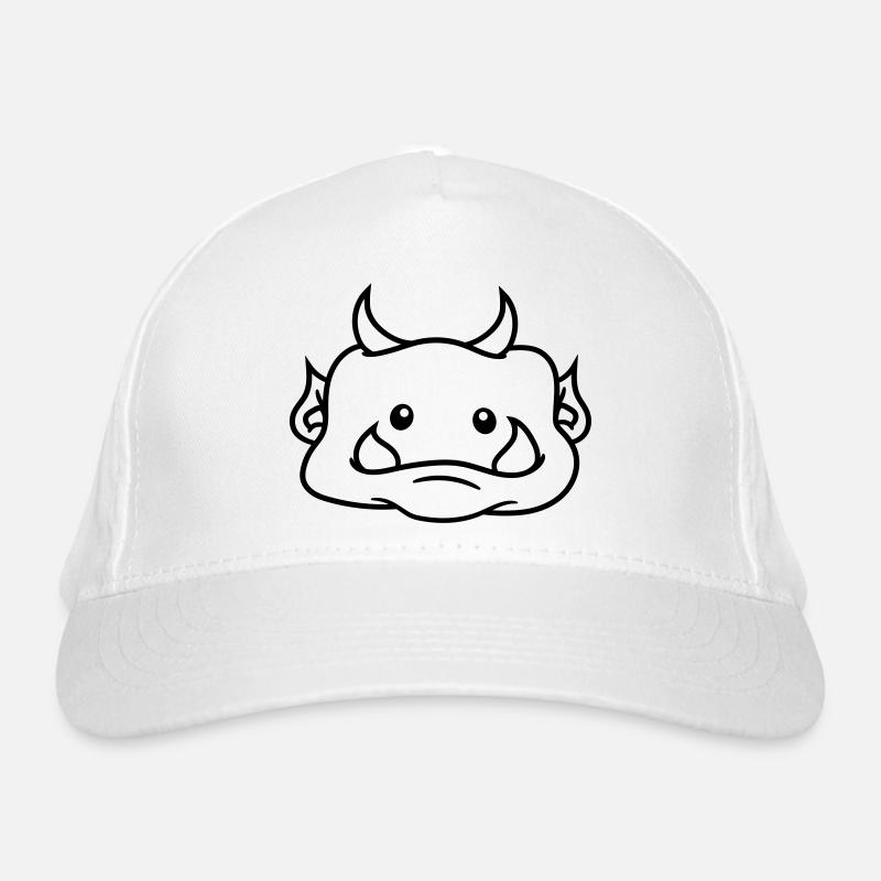 kopf gesicht süß niedlich oger ork troll komisch l Bio-Baseballkappe