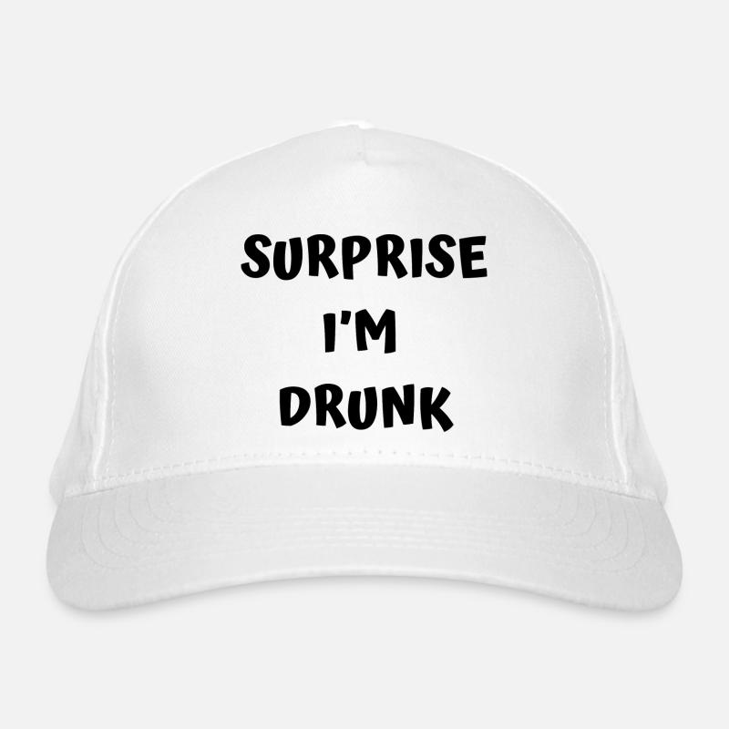 Funny drunk text Organic Baseball Cap