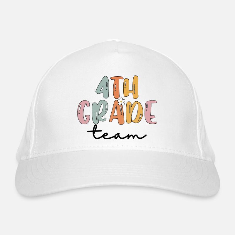 Team 4th Grade Squad Elementary School Organic Baseball Cap