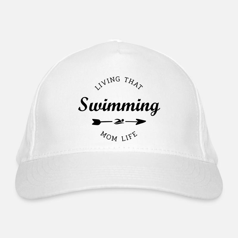 la vie de maman nageuse - Casquette classique bio - blanc