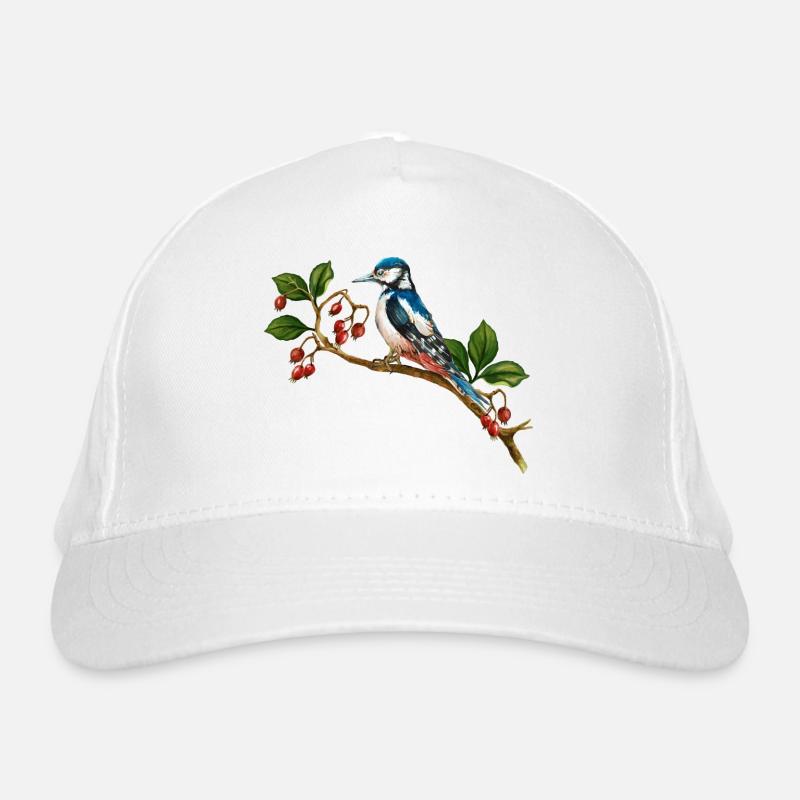 Bunter Vogel Bio-Baseballkappe