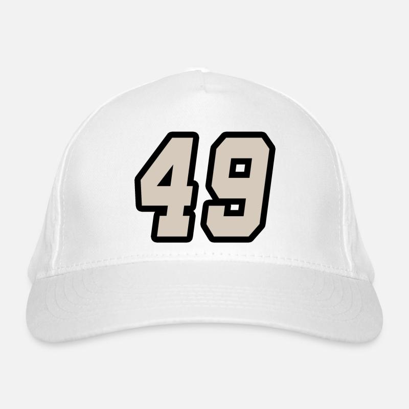 Nummer neunundvierzig 49 Bio-Baseballkappe
