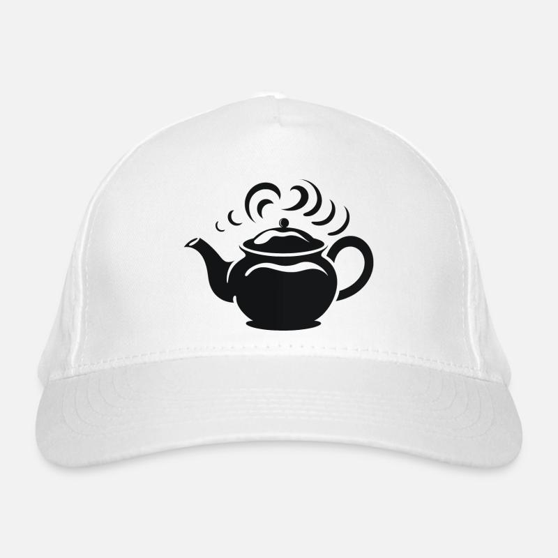 Dampfende Teekanne Bio-Baseballkappe