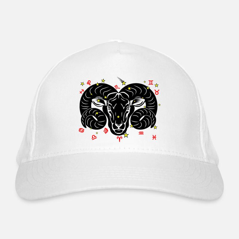 Sternzeichen Stern Logo Widder Bio-Baseballkappe