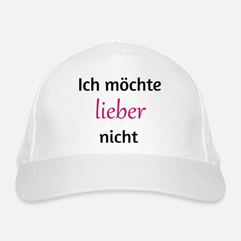 I'd rather not Organic Baseball Cap