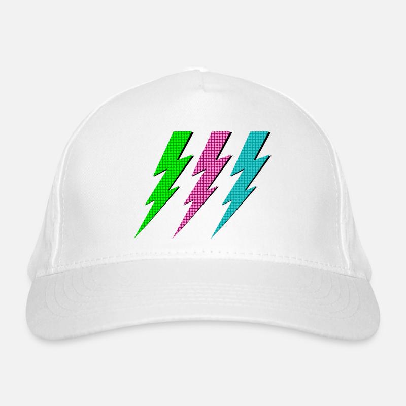 Three lightning bolts Organic Baseball Cap